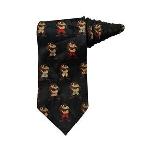 Looney Times Mania Taz In Boxer Shorts Cartoon Vintage Necktie 100% Polyester